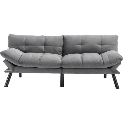Convertible UNISOAR Foldable Modern Sofa Bed, Futon Lazy Sofa Bed, Lounge Chair Indoor,Light Gray/Blue/Black/Cream/Green/Brown