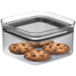 OU Airtight Food Storage Container 4.2 Cup, BPA Free, Clear Plastic Food Storage Container with Leak Proof Lid, Stackable Kitchen Organizer - 1 of 4
