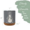 Elanze Designs Kitchen Utensil Holder With Non Slip Cork Base Large 8 Inch Ceramic Storage Crock Forest Animal Countertop Organizer Floral Bear Gray - 2 of 4