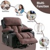 NicBex Faux Leather Lift Recliner Chair for Elderly,Massage Chairs with Vibration Massage and Heating,Reclining Chairs for Living Room,Black+Brown - 4 of 4