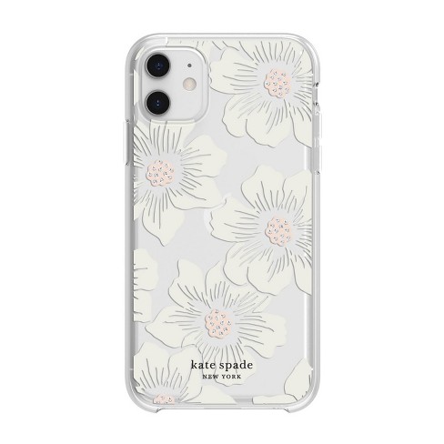 Kate Spade New York Protective Hardshell Case Hollyhock Floral Clear for iPhone 11 Pro Max