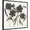 Amanti Art Floral Simplicity I Cream by Danhui Nai Canvas Wall Art Print Framed 22 x 22-in. - 3 of 4
