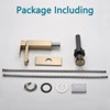 PAGED Single Hole Bathroom Sink Faucet with 3 Colored LED Light,Bathroom Faucets with Deckplate and Drain Assembly for Home Sinks,Brushed Gold - 4 of 4