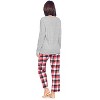 Ashford & Brooks Women’s Cotton Long-Sleeve Top Flannel Pants Pajama Sleepwear Set - 2 of 4