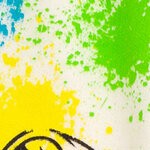 rainbow paint splatter