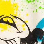 rainbow paint splatter