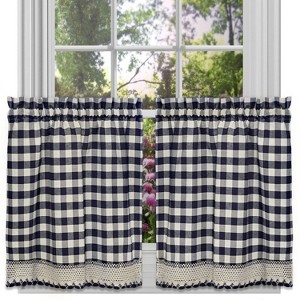 Buffalo Check Plaid Gingham Window Curtains by Sweet Home Collection® - 1 of 3