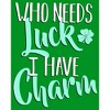 Boy's Lost Gods St. Patrick's Day Who Needs Luck I Have Charm T-Shirt - 2 of 4