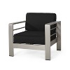Christopher Knight Home Cape Coral Outdoor Aluminum Club Chairs with Sunbrella Cushions - 4 of 4