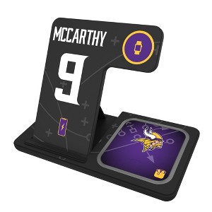 NFL Minnesota Vikings Players Game Tactic 15-Watt 3 in 1 Charging Station - 1 of 4