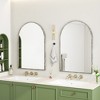 VYNXARIA 35"x24" Arched Mirror,Wall Mirror for Bathroom,Vanity Mirror or Wall Decor Arch Mirror for LivingRoom Bedroom Entryway,Silver - 2 of 4