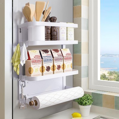 Magnetic Spice Rack for Holder for Fridge Magnetic Shelf Organizer Spice Rack Kitchen Organization