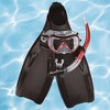 Pool Central 3pc Zray Teen/Young Adult Pro Scuba or Snorkeling Swimming Pool Set - Medium - Black/Red - 2 of 3