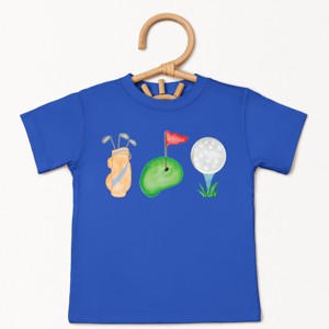 The Juniper Shop Golf Icons Watercolor Toddler Short Sleeve Tee - 1 of 4