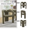 NicBex Modern Wood Accent Chairs Set of 2, Velvet Fabric Living Room Chair, Barrel Dining Chair for Living Room, Dining Room - 4 of 4