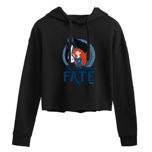 Women's - Disney - Merida & Angus Change Your Fate Cropped Graphic Hoodie - 1 of 3
