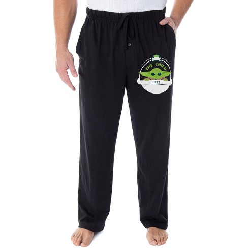 Star Wars Men's The Mandalorian Baby Yoda Grogu Cartoon Sleep Pajama Pantss  (xxl) Black : Target