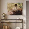 Art Remedy Parisienne reading by Albert Edelfelt Classic Landscape and Portrait Wall Art Framed - 2 of 4
