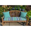 Casual Cushion Solid Sunbrella Fabric 1-Piece Indoor/Outdoor Square Throw Pillow - 2 of 4