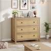 3 Dresser for Bedroom, 29" Tall Dresser, Modern Tall Drawer Dresser with Storage, Wooden Closet Dressers Chest of Drawers, White - 2 of 4