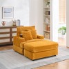 XINGHANZHENXUAN Armchair and Ottoman Set, Single Sofa with Cup Holder for Living Room or Bedroom - 4 of 4