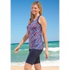Swim 365 Women's Plus Size Longer-Length Racerback Tankini Top - 4 of 4