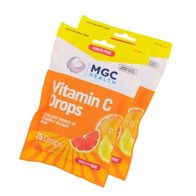 MGC Health Vit C Cough Drops SF Assorted Citrus, 25ct