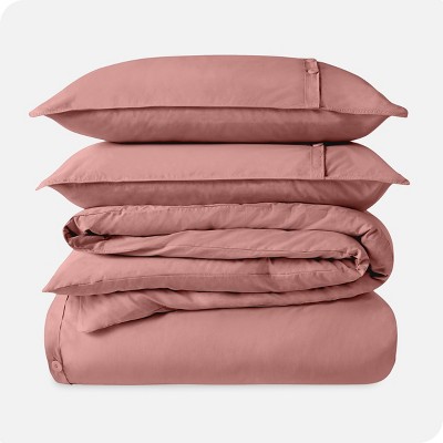 Dusty Rose Organic Cotton King/California King Duvet Cover Set