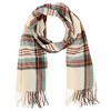 CTM  Classic Plaid Soft Winter Scarf with Fringe - 2 of 3