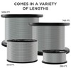 Jumbl 7x7 Wire Rope, 3/32" x 3/16" PVC Coated Galvanized Steel Aircraft Cable - 3 of 4