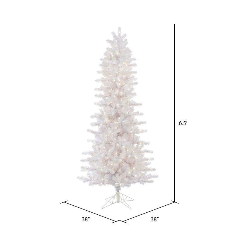 Vickerman Crystal White Pine Slim Artificial Christmas Tree, 3 of 6