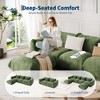 Chenille Fabric Modular Love Seat Sofa, 2-Seater Cloud Couch with High Resilience Sponge - 3 of 4