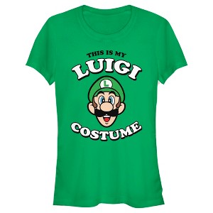 Juniors Womens Nintendo This is my Luigi Costume T-Shirt - 1 of 4