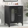 KIGFTSOD 24" Bathroom Vanity with Sink, Bathroom Vanity Cabinet with Two Drawers and Door, Adjustable Shelf, Solid Wood and MDF - 2 of 4