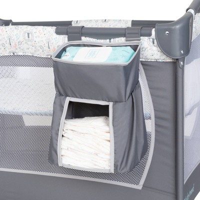 Jungle King Gray Portable Nursery Center with Bassinet and Changing Station