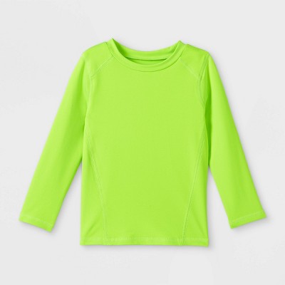Image of Toddler Boys' Solid Long Sleeve Rash Guard - Cat & Jack™ Green 12M