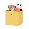 4 Pack Collapsible Fabric Cube Storage Bins (10.5" x 10.5") - 3 of 4