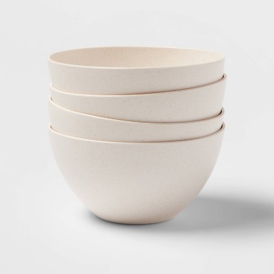 24oz 4pk Plastic Redington Cereal Bowls White - Threshold™