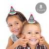 Big Dot of Happiness Elf Squad - Mini Cone Kids Elf Christmas and Birthday Party Hats - Small Little Party Hats - Set of 8 - 2 of 4