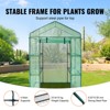 VEVOR Walk-in Green House, 4.6 x 2.4 x 6.7 ft, Greenhouse with Shelves, High Strength PE Cover with Doors, Windows and Steel Frame,Set Up in Minutes - 4 of 4