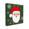 Stupell Industries Jolly Santa on Green Canvas Wall Art - 3 of 4