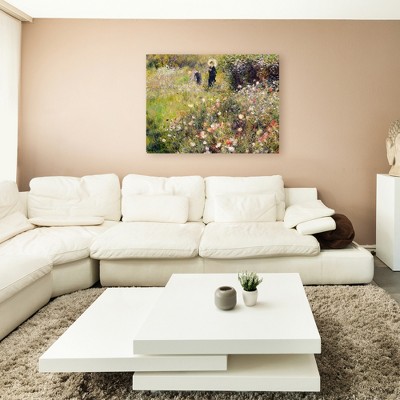 Summer Landscape Impressionist Canvas Art in Matte Finish