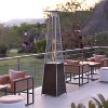 Flash Furniture Sol Patio Outdoor Heating-Stainless Steel Pyramid 42,000 BTU Propane Heater with Wheels for Commercial & Residential Use - 2 of 4