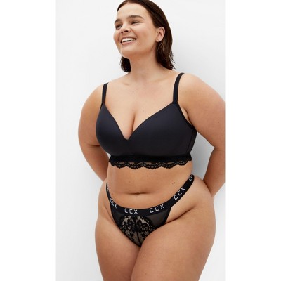 Women's Plus Size Signature Wireless Bra - black | CITY CHIC