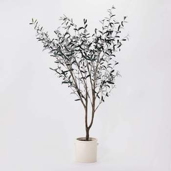 76.5"x 30" Artificial Olive Tree in Ceramic Pot - Threshold™ designed with Studio McGee
