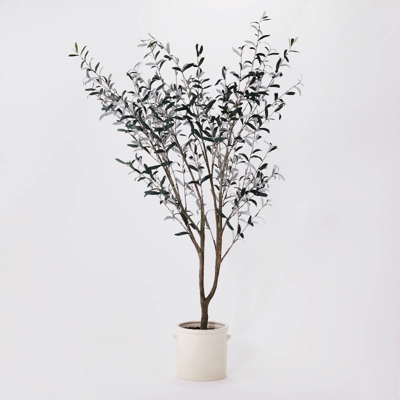 76.5&#34;x 30&#34; Artificial Olive Tree in Ceramic Pot - Threshold&#8482; designed with Studio McGee, 1 of 11
