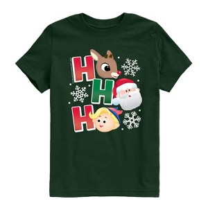 Boys' - Rudolph - Rudolph Ho Ho Ho Short Sleeve Graphic T-Shirt - 1 of 3