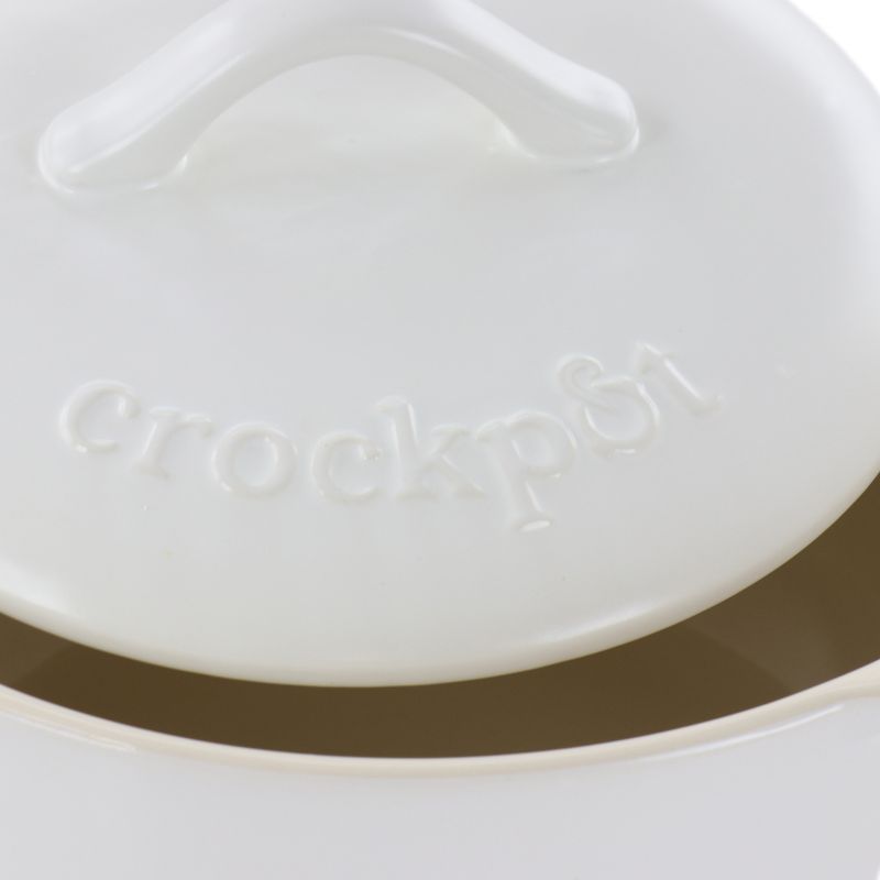 Crock Pot Artisan 2.3 Quart Round Stoneware Casserole with Lid in White, 3 of 7
