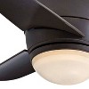 26" Minka Aire Modern Hugger Indoor Ceiling Fan with LED Light Oil Rubbed Bronze Tinted Opal Glass for Living Room Kitchen Bedroom - 3 of 4