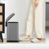 Bathroom Trash Can with Lid, Stainless Steel Kitchen Trash Can with 12 Liter, Soft Close Step-On Pedal, Fingerprint-Resistant Finish for Kitchen - 3 of 4